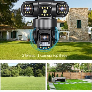 V380pro Wireless security <strong>Camera</strong> Three-Lens Remote <strong>Intercom</strong> with Pan-Tilt <strong>Function</strong> CMOS Sensor Cloud Data Storage <strong>IP</strong> Network - Product Image 4