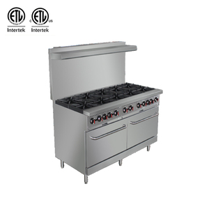 ETL Approved 4-Burner American Type Commercial <strong>Gas</strong> Range Standard <strong>Oven</strong> for Restaurant Kitchen Use - Product Image 3