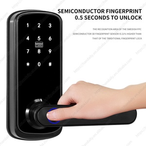 ล็อคนิรภัยดิจิตอล cerradura inteligente Handle Tuya WiFi ttlock keyless RFID ล็อคประตูอัจฉริยะสำหรับประตูหลัก - Product Image 3