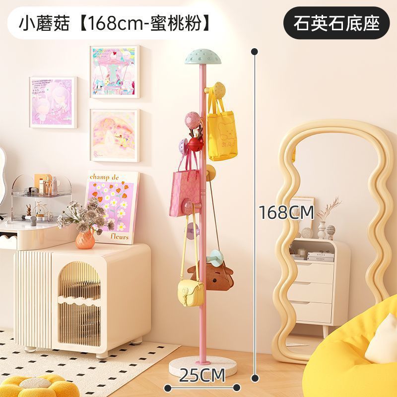 Modelo de cuarzo en forma de hongo rosa, base de 25 cm