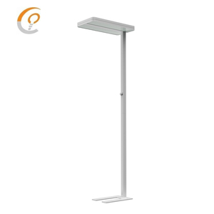 โคมไฟตั้งพื้นอลูมิเนียม80W สีขาว4000K <span class=keywords><strong>CRI</strong></span> 98โคมไฟ LED ติดพื้นสำหรับห้องนั่งเล่น