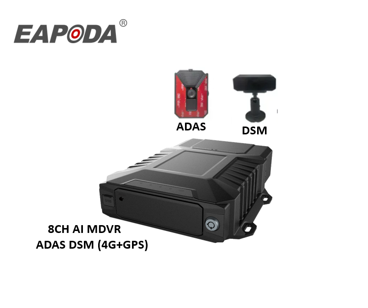 8CH AI MDVR ADAS DSM(4G + GPS)
