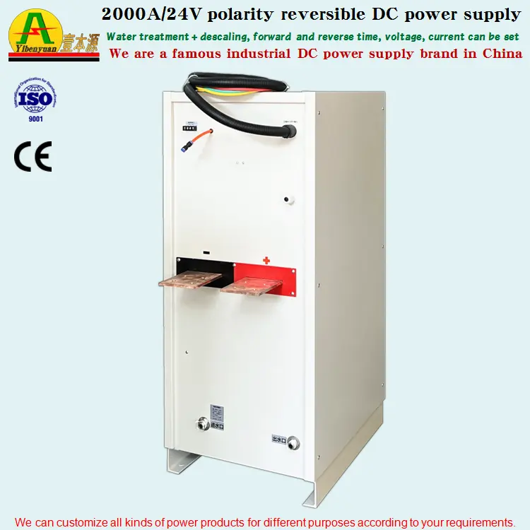 Fuente de alimentación conmutada reversible, rectificador de tratamiento de aguas residuales de galvanoplastia de cromo duro programable, 2000A24V