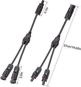 2 to 1 Y Branch <strong>Parallel</strong> <strong>Connection</strong> Pv Connector With 4mm2 Solar Cable for Solar <strong>System</strong> - Product Image 5