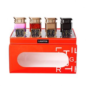 Creative Multifunctional Blue <strong>Clock</strong> <strong>Lighter</strong> Advanced Direct Charge <strong>with</strong> Personalized Features Gift for Camping - Product Image 6
