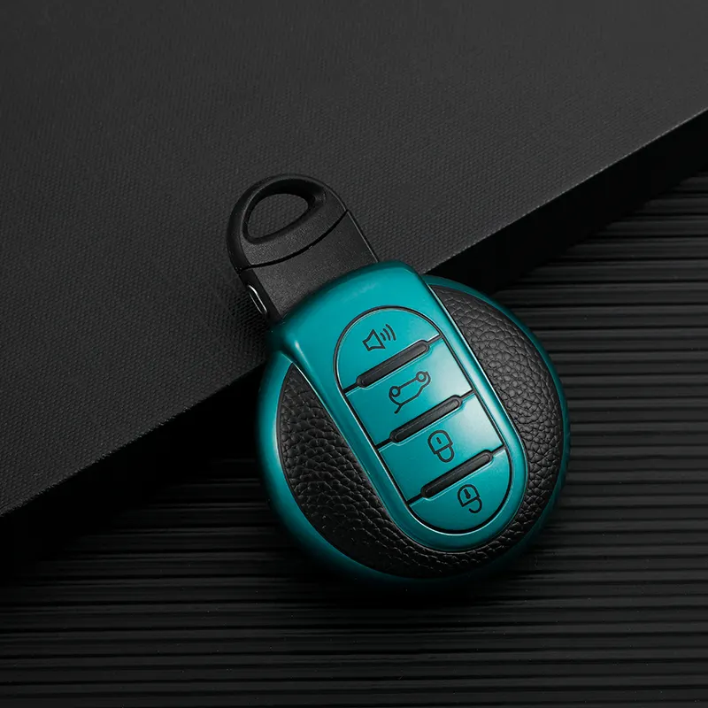 Funda protectora de cuero para llave de coche, accesorios de llavero, bolsa de carcasa para BMW MINI cooper F56 F54 F55