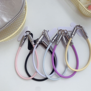 Multi Charger 30cm Data USB Nylon Cable <strong>2</strong> <strong>in</strong> <strong>1</strong> USB C to C Charging Cable 60W 3A Fast Charging Wrist Strap Lanyard USB Cable - Product Image 1