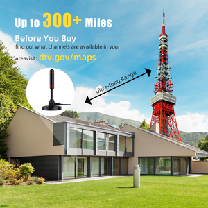 Nâng cấp 30dBi đạt được 150 dặm HDTV trong nhà miễn phí kênh thu vệ tinh kỹ thuật số TV Antenna từ cơ sở thép đóng gói hộp - Product Image 2