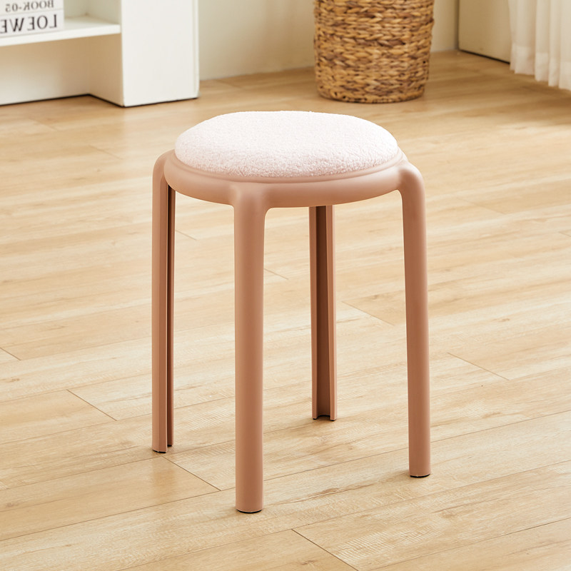Pink powder velvet thickened