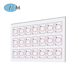 Fabrika özelleştirilmiş F08 çip levha düzeni 13.56mhz 2*5 3*8 4*4 5*5 Pvc Rfid Prelam iş kartları için kakma - Product Image 2