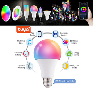 Fabrika özel E26/E27 110V/220V 12W A60 UL Tuya akıllı LED ampuller Wifi Alex ses dim RGBCW kontrol Bluetooth LED aydınlatma - Product Image 5