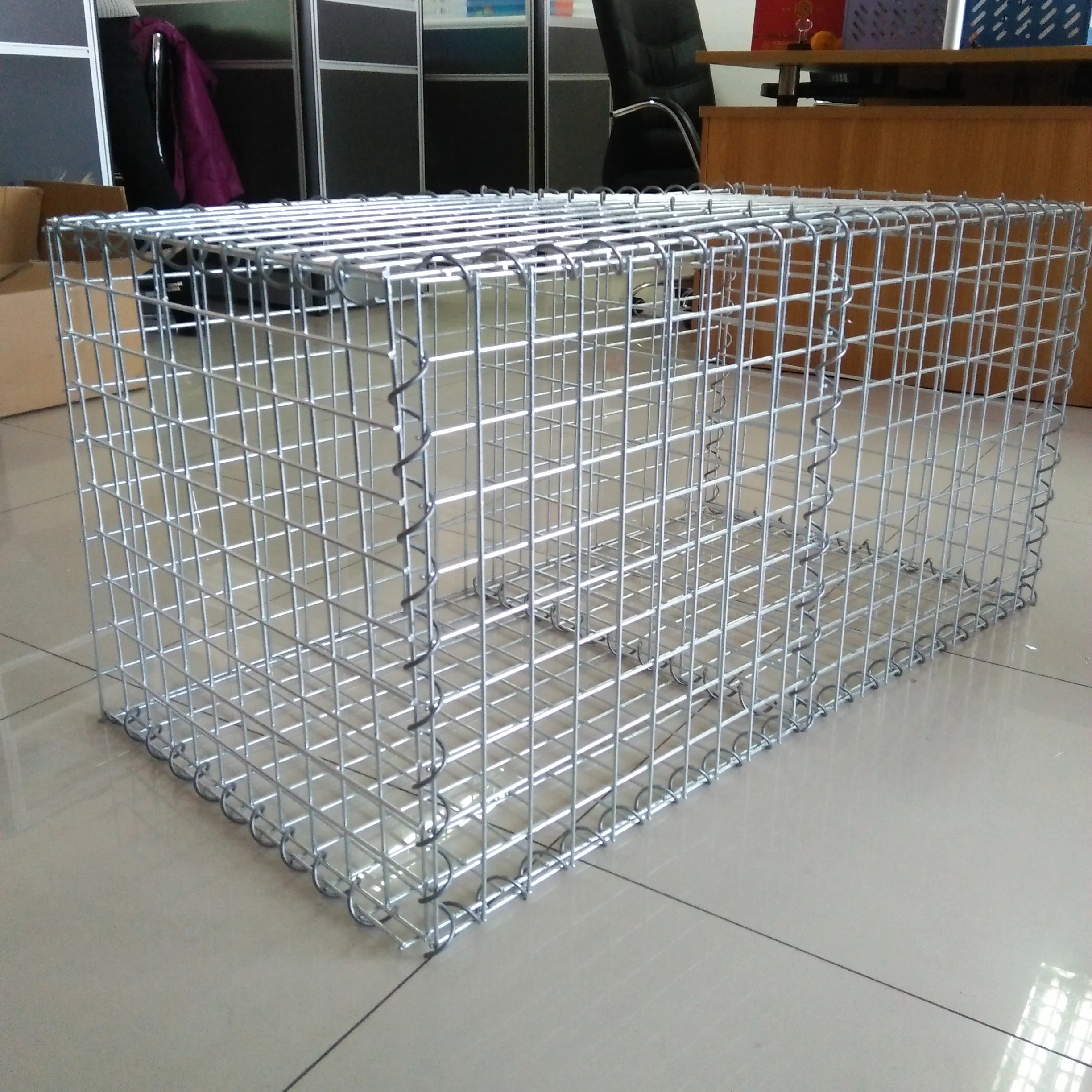 Cestas de gabion galvanizado personalizadas, caja de gabion