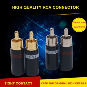 RCA fiş YIVO XSSH ses OEM DIY HIFI ses ve Video toptan ucuz fiyat pirinç kaplama rodyum RCA konnektörleri <span class=keywords><strong>Jack</strong></span> için kablo