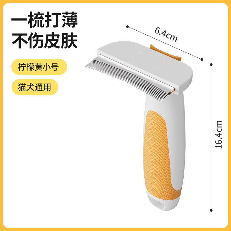 lemon yellow, small comb hair with thin knot