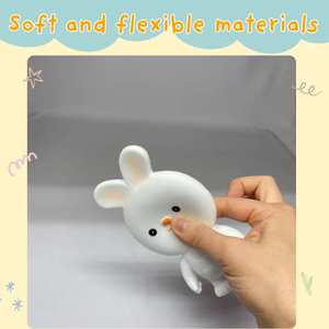 Dễ thương nhỏ PVC Bunny & khỉ bé đồ chơi mềm tương tác trẻ sơ sinh Rattle cho 6 tháng & trẻ sơ sinh - Product Image 4