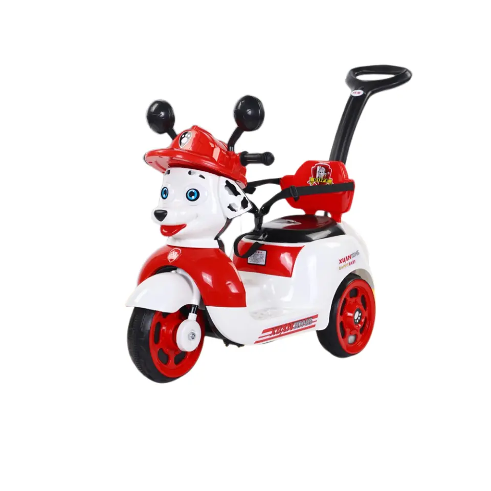 Vendita calda Cartoon dog wang wang team bambini elettrico 3 ruote moto per bambini moto elettrica