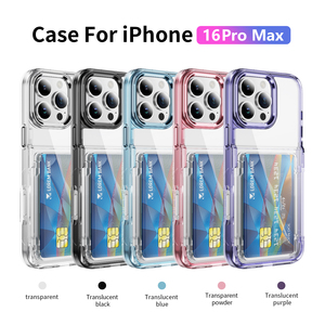 新款时尚透明翻盖卡盒手机壳防摔多功能保护套适用于Iphone 16 Pro Max - Product Image 6