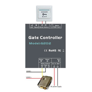 GSM-контроллер, GSM-переключатель G202 GSM 4G LTE, Открыватель ворот, дистанционное управление, одинарный релейный переключатель для открывания раздвижных ворот гаража - Product Image 2