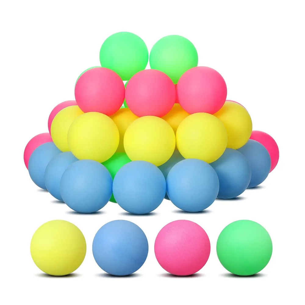 Eğlence için renkli masa tenisi topları PingPong topu