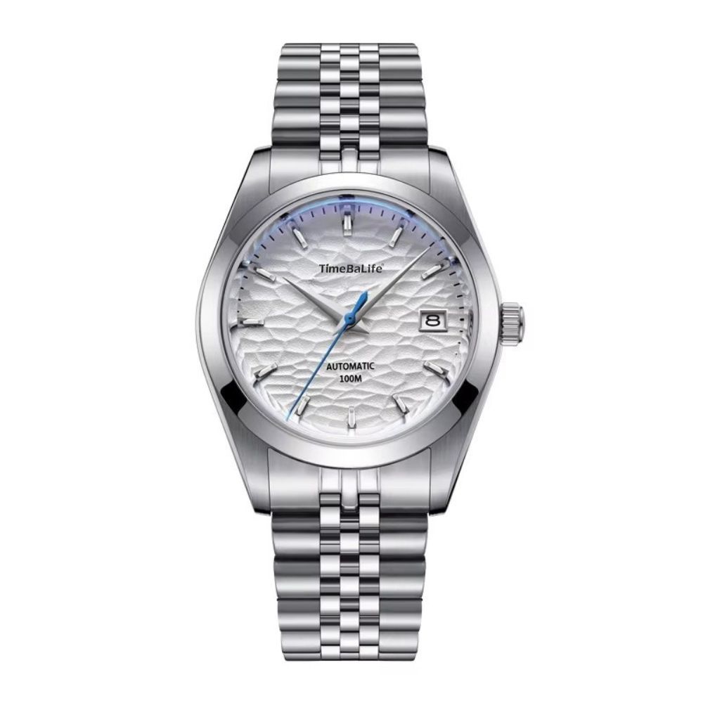 Steel-band White-dial