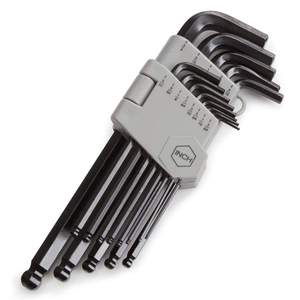 YUHANG 13 parçalı bilyalı uç altıgen anahtar anahtarı seti metrik (3/64-3/8 inç) DIY sınıf karbon çelik malzeme OEM özelleştirilebilir - Product Image 1