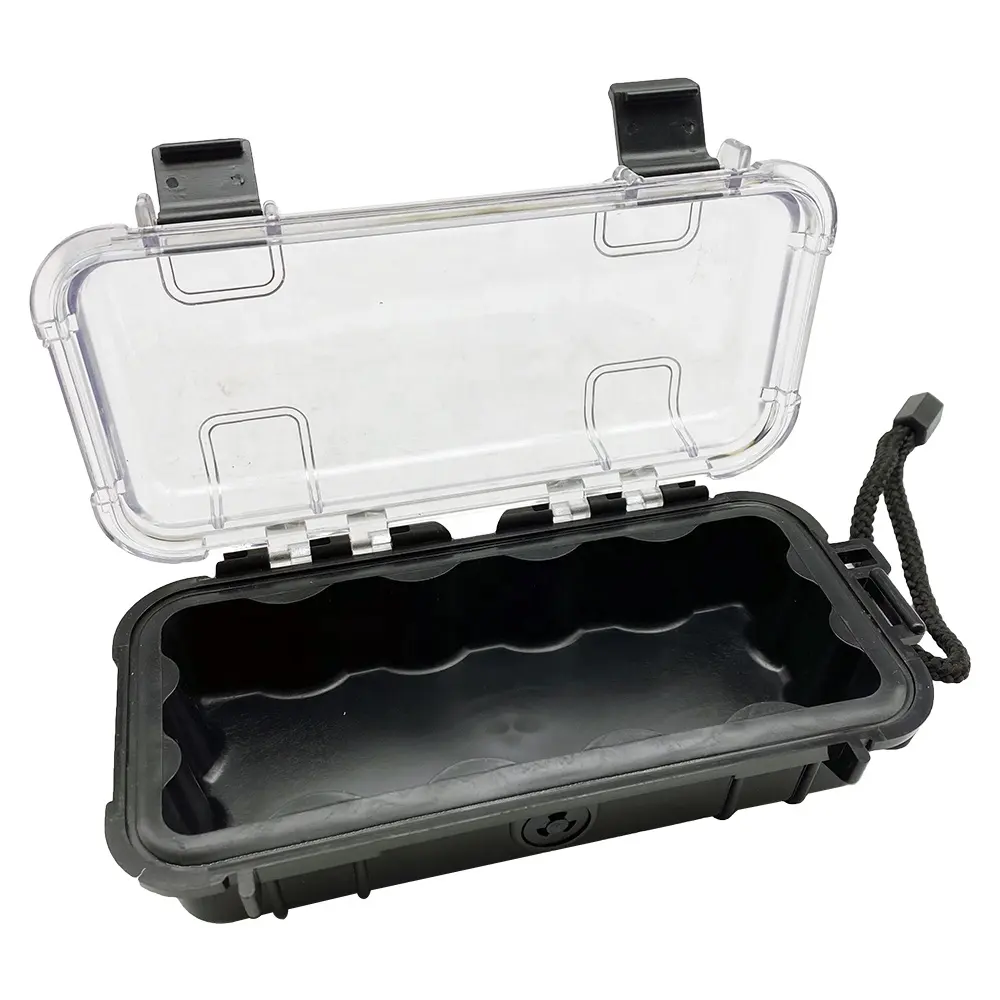 Kleine Trage box aus hartem ABS-Material Outdoor Wasserdichter Kunststoff Transparenter Deckel Hartsc halen koffer