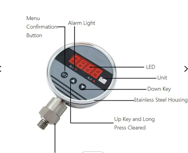 4-20mA Relais Ausgang Digitale Druck regelung Schalters teuerung Elektronischer Wasserdruck regler/Drucksc halter/Manometer