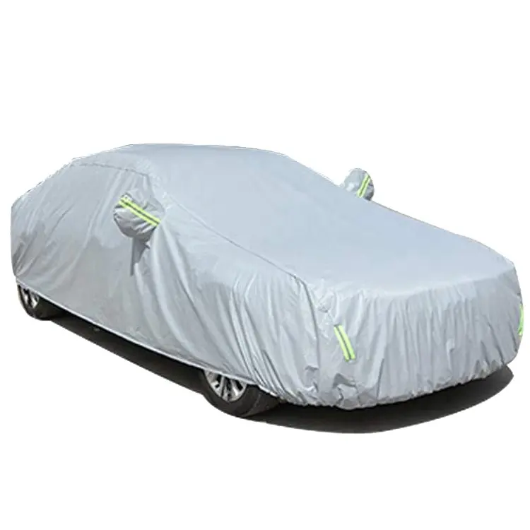 Capa de carro personalizada para uso ao ar livre com revestimento de TPU e forro de algodão 100% à prova d'água e bloco UV