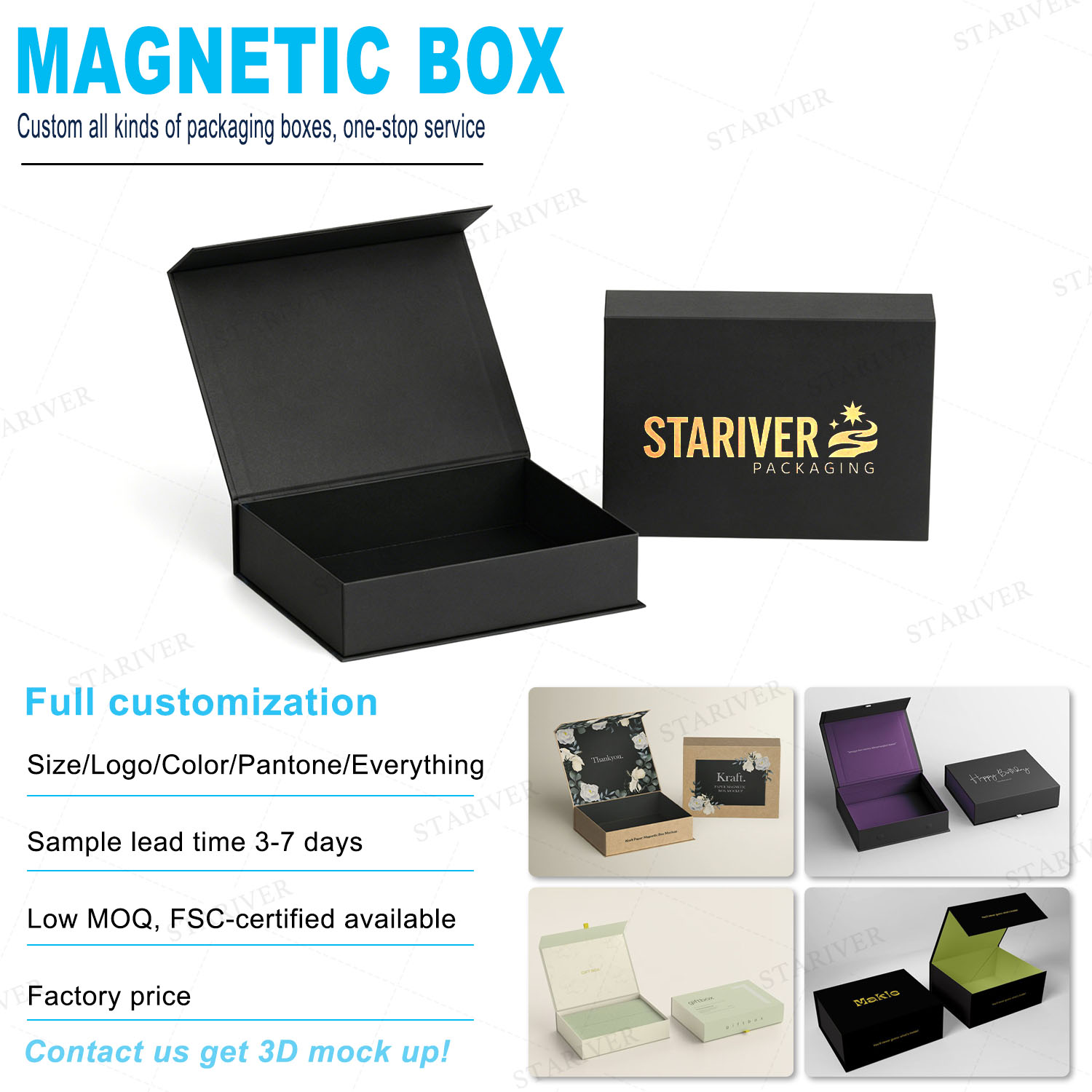 black Magnetic Box
