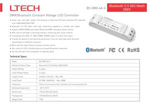 LTECH DMX + Bluetooth постоянное напряжение беспроводной приемник декодер светодиодный контроллер - Product Image 2