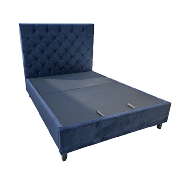 Modern Headboard Velvet fabric fireproof sponge  Upholstered bed for wholesale china bed factory