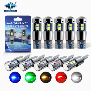 En popüler otomatik ampul LED T10 araba ışık 12V gösterge ışığı <span class=keywords><strong>W5W</strong></span> 194 168 5050 5 SMD araba aksesuarları