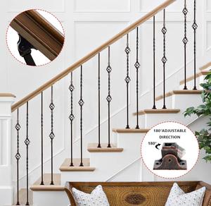Makul fiyatlar basit ferforje merdiven balkon için teras korkuluk tasarımlar - Product Image 2