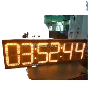 New produkt eine seite doppel seiten zeit uhr temperatur 7 segment digitale zahl führte zeichen led-anzeige - Product Image 3
