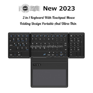 Hot Sale Portable BT <strong>Wireless</strong> <strong>Keyboard</strong> with Touch Pad Ultrathin 0.61 cm for System Common B055 Mini Foldable <strong>Keyboard</strong> - Product Image 5