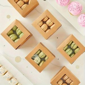 Bán buôn tùy chỉnh bánh Biscuit hộp bánh hộp giấy cứng nhắc với cửa sổ Vật liệu tái chế để sử dụng thực phẩm - Product Image 3