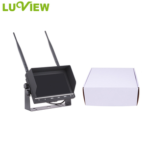 Monitor de camión de producción Luview Monitor inalámbrico de coche de alta resolución de 7 pulgadas Monitor inalámbrico de cámara inversa cuádruple dividida 4 - Product Image 6