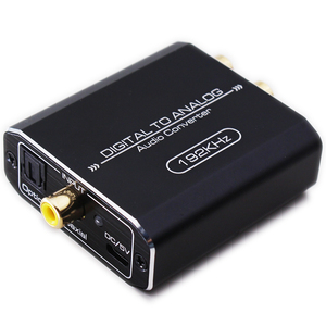 Amplificador convertidor de Audio Digital a analógico de 3,5mm DAC SPDIF óptico a adaptador de Audio estéreo Digital a analógico de 3,5mm Audio R/L