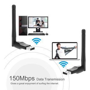 Ralink 5370迷你USB Wifi适配器2Dbi天线局域网适配器网卡802.11b/n/g笔记本电脑桌面电视盒天线 - Product Image 6
