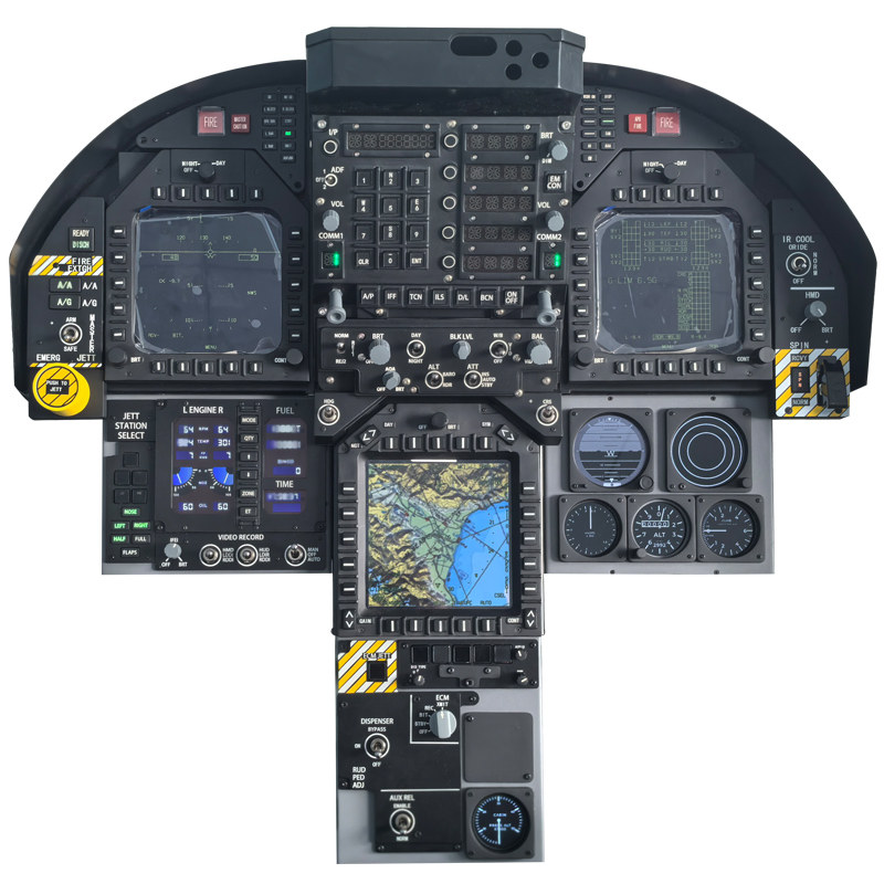 Tableau de bord complet Black-A-FA-18C