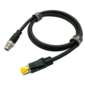 M12 konnektörüne endüstriyel Rl45 fişi X kodlu 8 Pin Cat6 Ethernet kablosu - Product Image 4