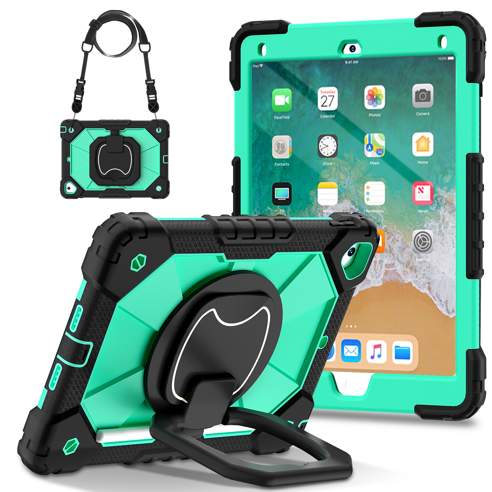 Black+Mint Green