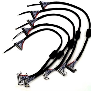Özelleştirilmiş Normal LCD TV LCD LED LVDS kablosu 40 pinli konnektör LVDS korumalı tel LCD ekran kablo montajı - Product Image 5