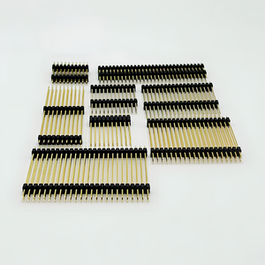 Uzun Pin başlık tek çift sıra özel 16P 14P 26P düz DIP 90 derece yuvarlak Pin başlıkları - Product Image 2