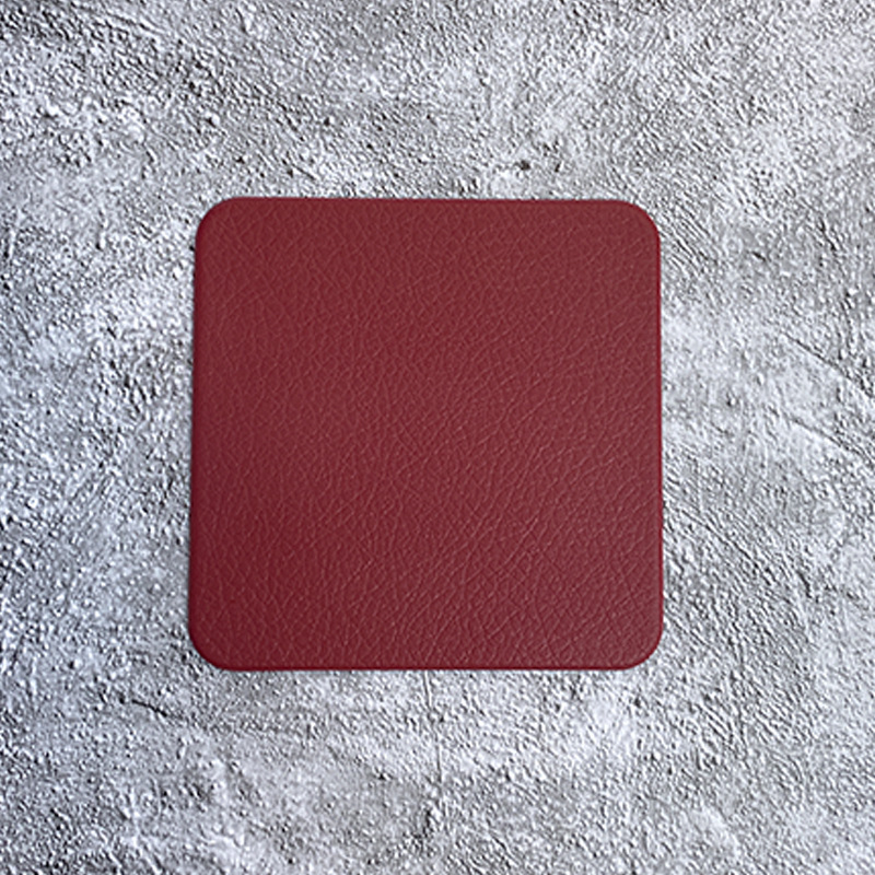Dessous de verre rouge 10cm