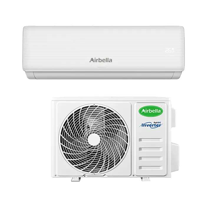 Airbella 7000 7500 Btu 50Hz 60Hz การแปลงความถี่คงที่เครื่องปรับอากาศแบบแยกส่วนขนาดเล็กแบบแยกส่วน AC มินิแยกหน่วย