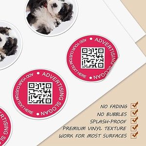 Custom QR <strong>Code</strong> Thank You Stickers, Design Your Image Logo Text Label Social Media Influencing Stickers for Business Activity - Product Image 3