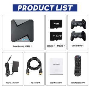 Süper konsol X2 PRO ev Video oyunu konsol 3D çift sistem oyun Set Top Box ile TV HD nostaljik Arcade iki kişi Joystick PS - Product Image 6