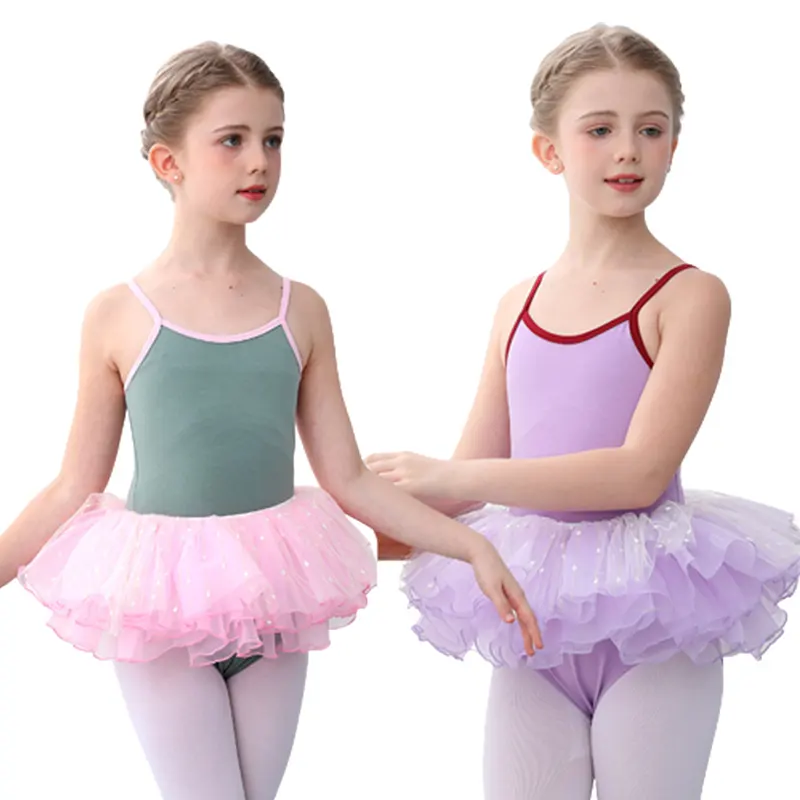 Fabriek Groothandel Goedkope Meisjes Dans Kleding Kostuums Schattige Ballet Tutu Jurk Kids Dans Maillots Voor Meisjes