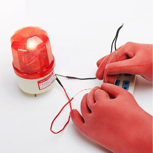 <span class=keywords><strong>12kV</strong></span>ゴム絶縁手袋ASTM認証電気安全高電圧絶縁手袋